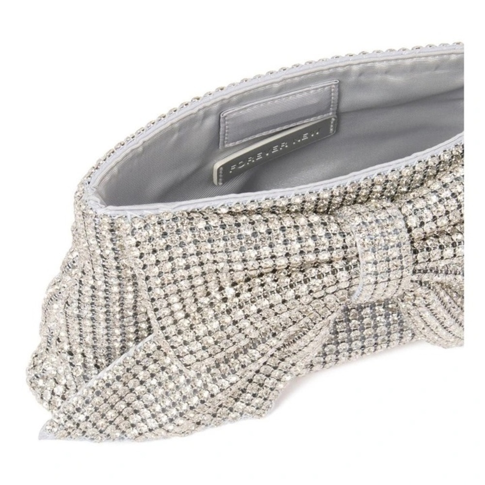 Glamorous EVER NEW Jolene Jewel Bow Clutch - Picture 3 of 9